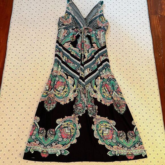 Metaphor XL Maxi Dress Boho Blue Pink Comfy CoolβFun - Picture 5 of 12